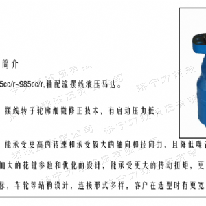 BMH系列交错油口必赢官方网站马达